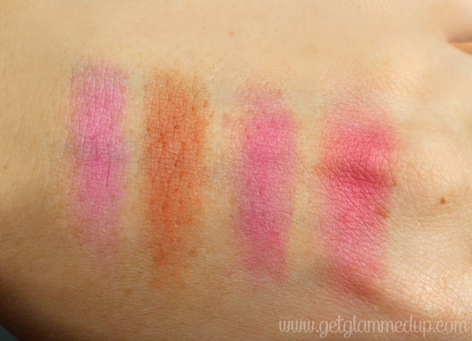 elf studio blush palette light swatches