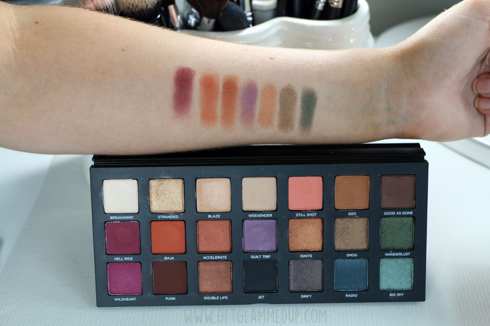 Urban Decay Born to Run Eyeshadow Palette Swatches