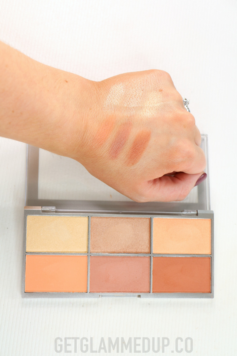 e.l.f. Modern Metals Blush & Highlight Palette Swatches