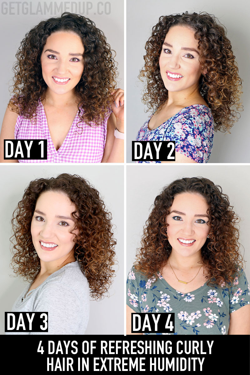 VIDEO: 4 Days of Refreshing Frizzy Curly Hair in Extreme Humidity - Gena  Marie