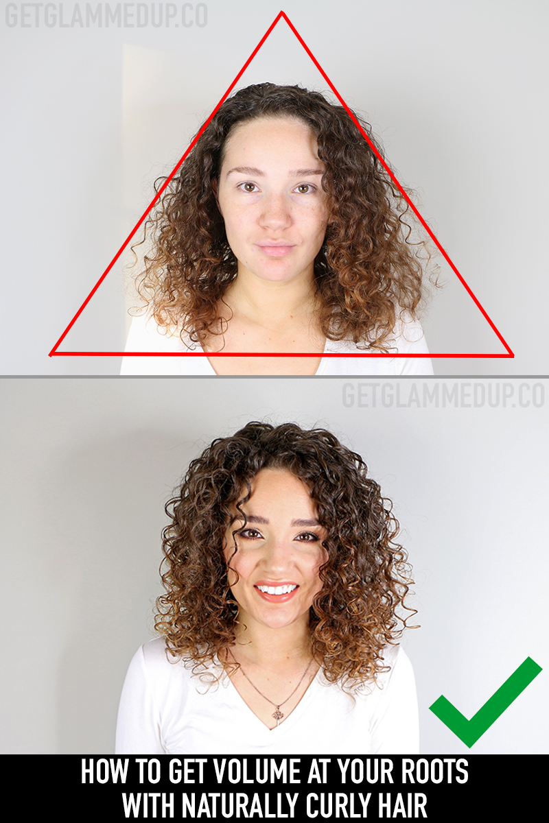 VIDEO: How to Get Volume, Prevent Flat Roots, & the Triangle Shape with Curly  Hair - Gena Marie