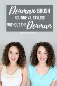 Denman Brush vs. No Denman Brush