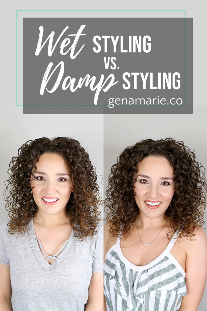 Wet Styling vs Damp Styling Curls