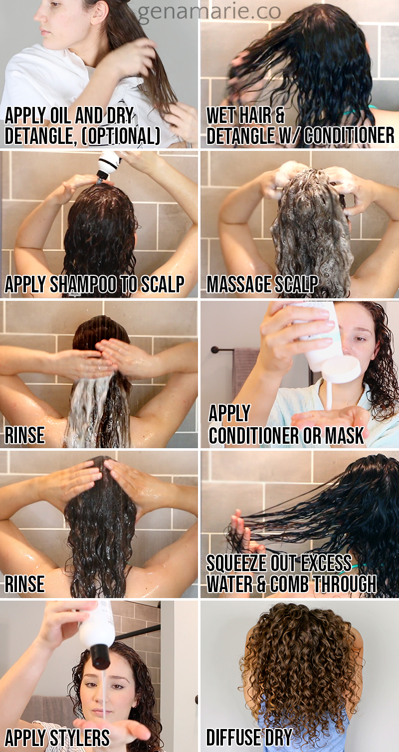 How To Wash Curly Hair Steps 