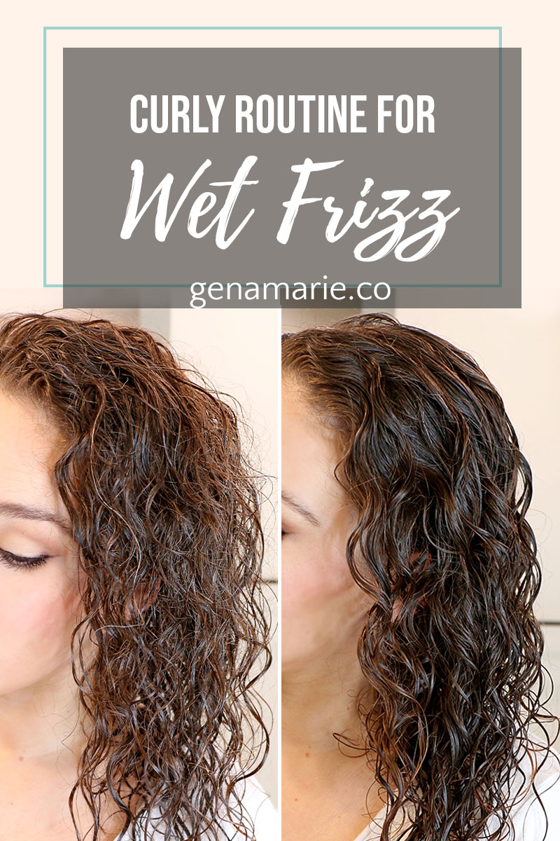 Curly Hair Routine For Wet Frizz How To Tame Wet Frizz Gena Marie