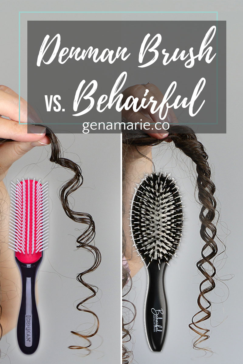 Denman Brush vs. Behairful Brush Compared - Gena Marie
