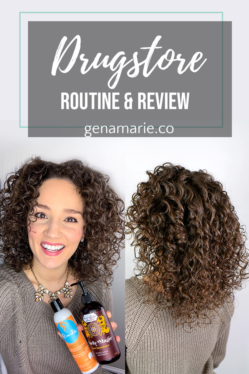 Drugstore Curly Hair Routine using Curls & Uncle Funky's Daughter