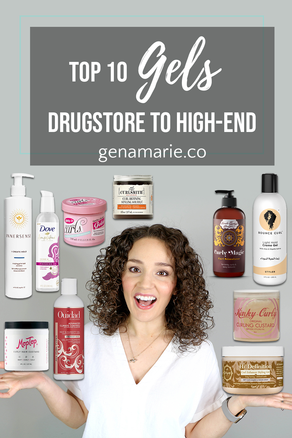 Best Gels for Curls, CGM, Drugstore & High-End - Gena Marie