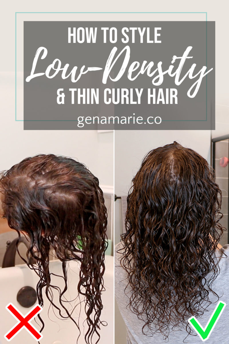 How to Style Low Density Curly Hair