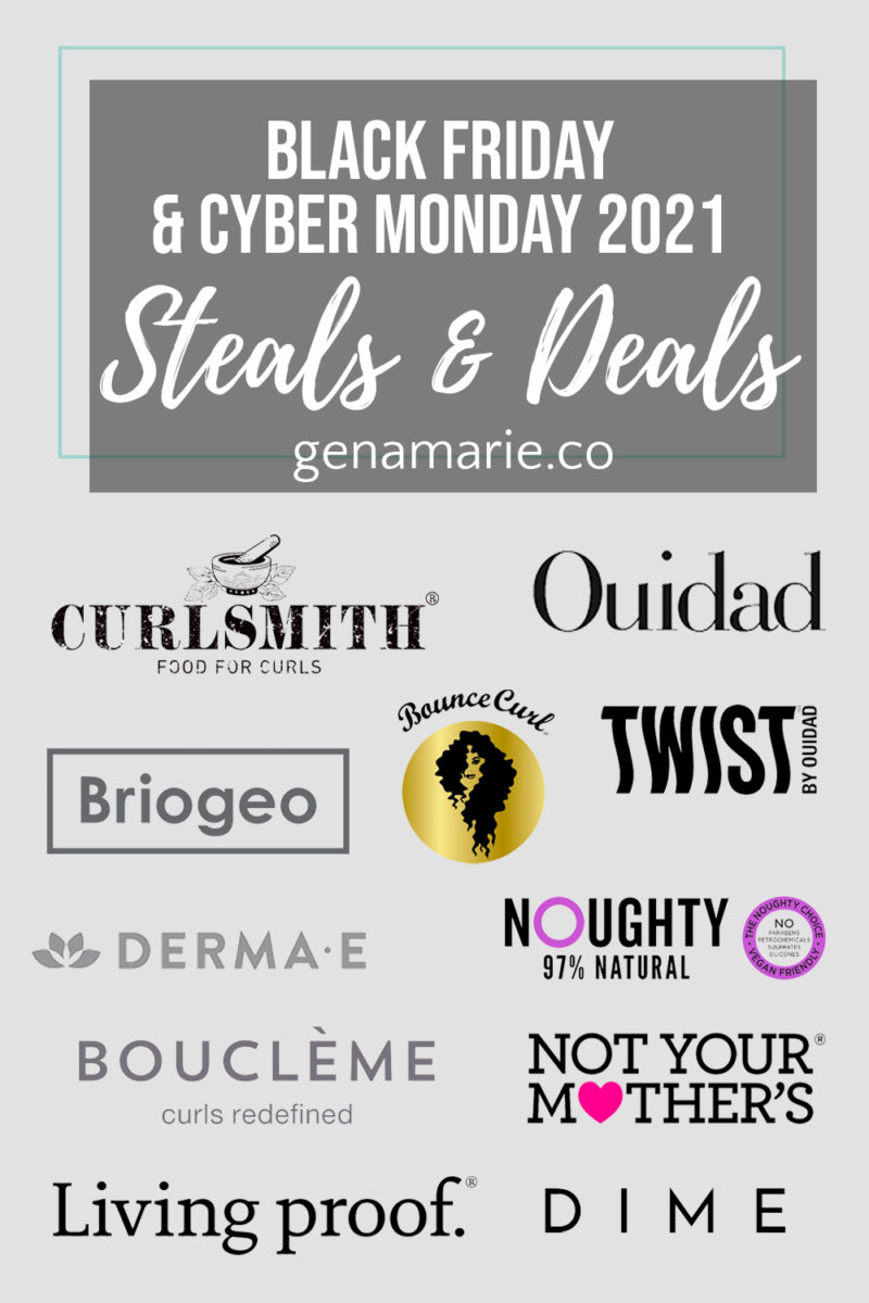 Black Friday & Cyber Monday Steals & Deals on Curly Haircare & Skincare