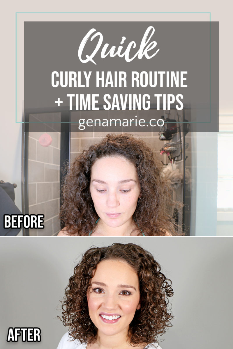 Quick Curly Hair Routine