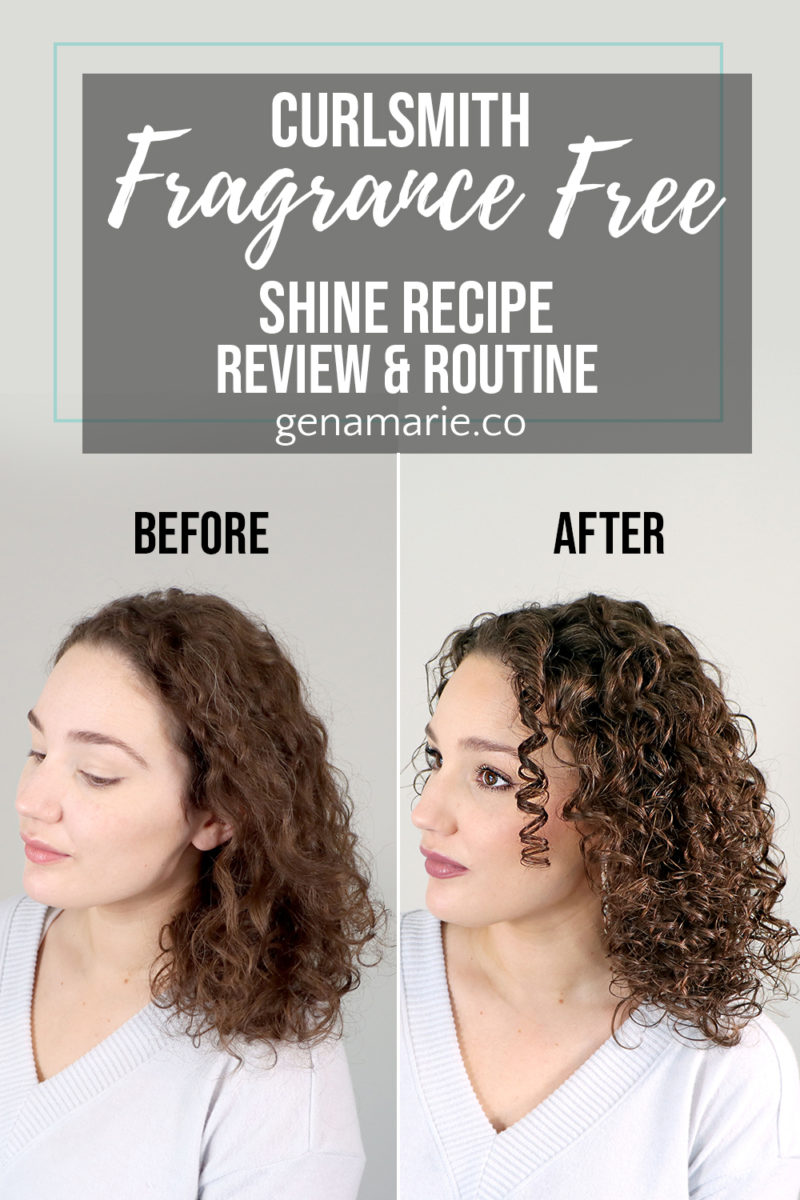 Curlsmith Fragrance-Free Shine Recipe Review & Curly Hair Routine