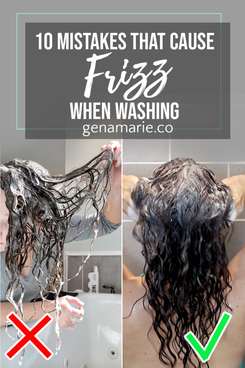 10 Mistakes that Cause Frizz when Washing Curly Hair