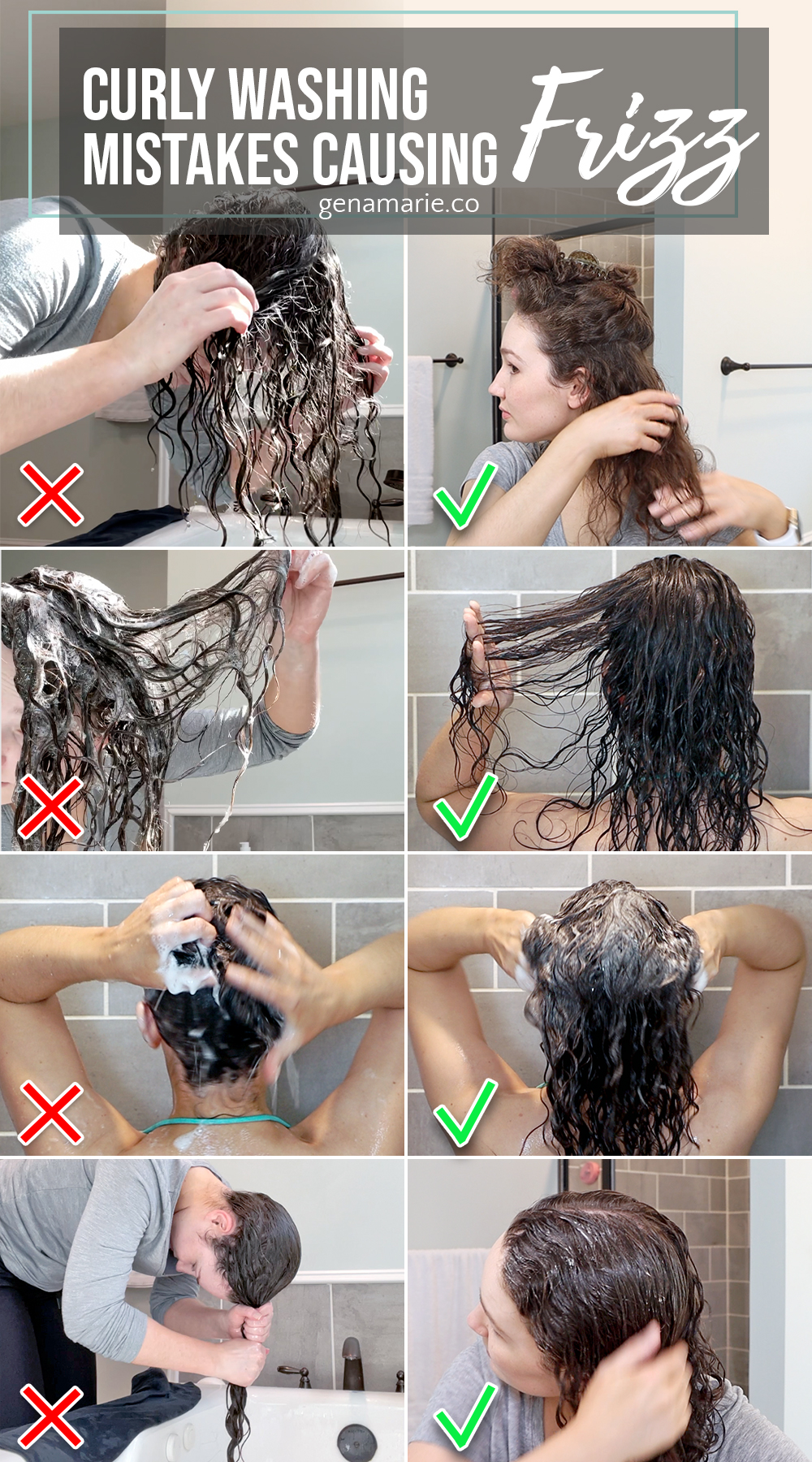 Curly Washing Mistakes Causing Frizz