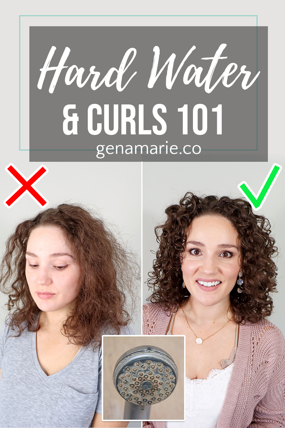 Hard Water 101 - How to Remove Hard Water Buildup on Curly Hair - Gena Marie