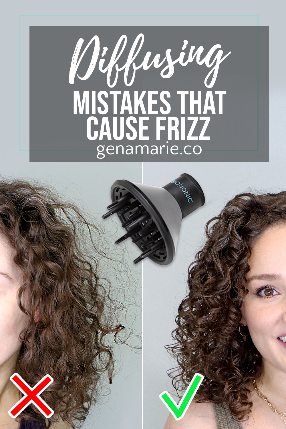 8 Diffusing Mistakes that Cause Frizz + Best Universal Diffuser - Gena Marie
