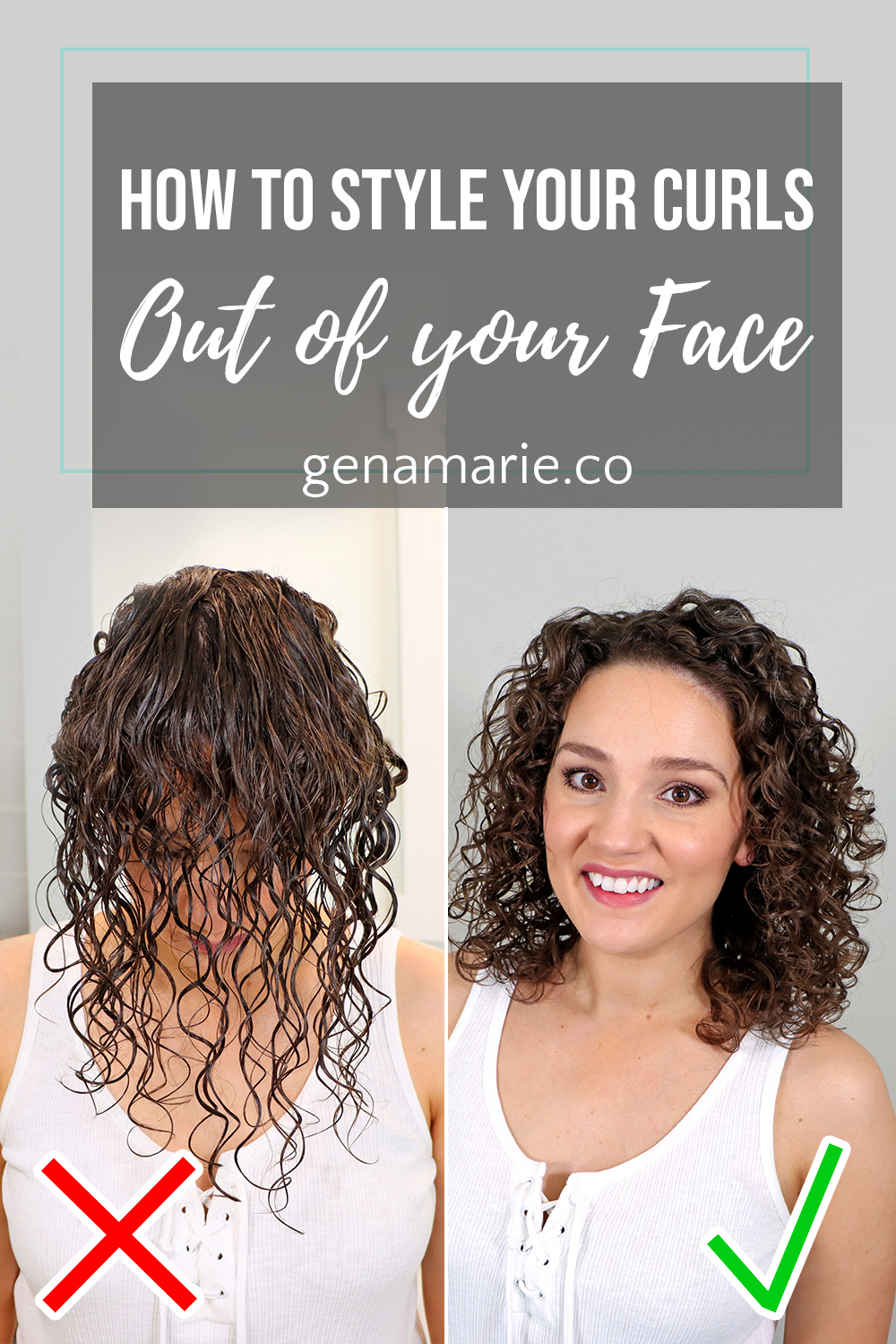 How Style Your Front Curls Out of your Face + 4 Simple Hairstyles - Gena  Marie