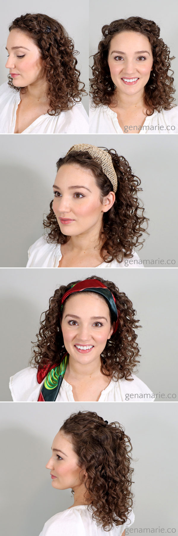 4 Simple Curly Hairstyles to Keep your Hair out of your Face