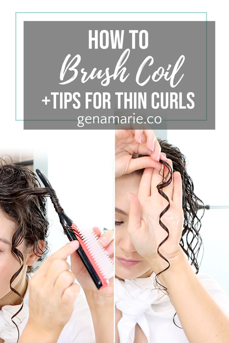 How to Brush Coil + Tips for Thin Curls