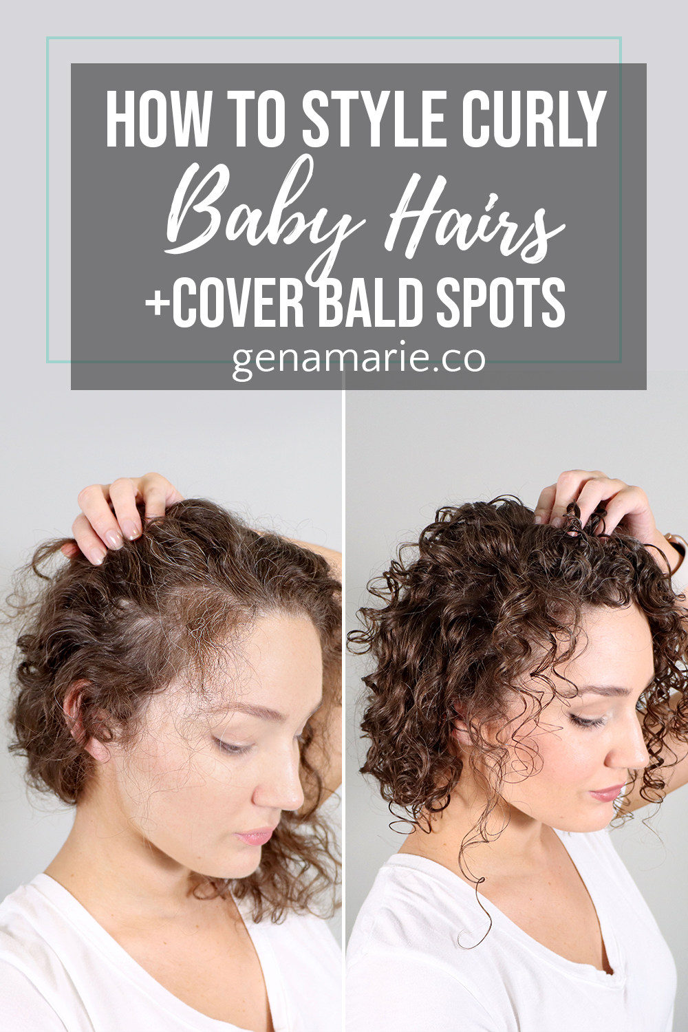 How to Style Frizzy Baby Hairs & Cover Bald Spots - Gena Marie