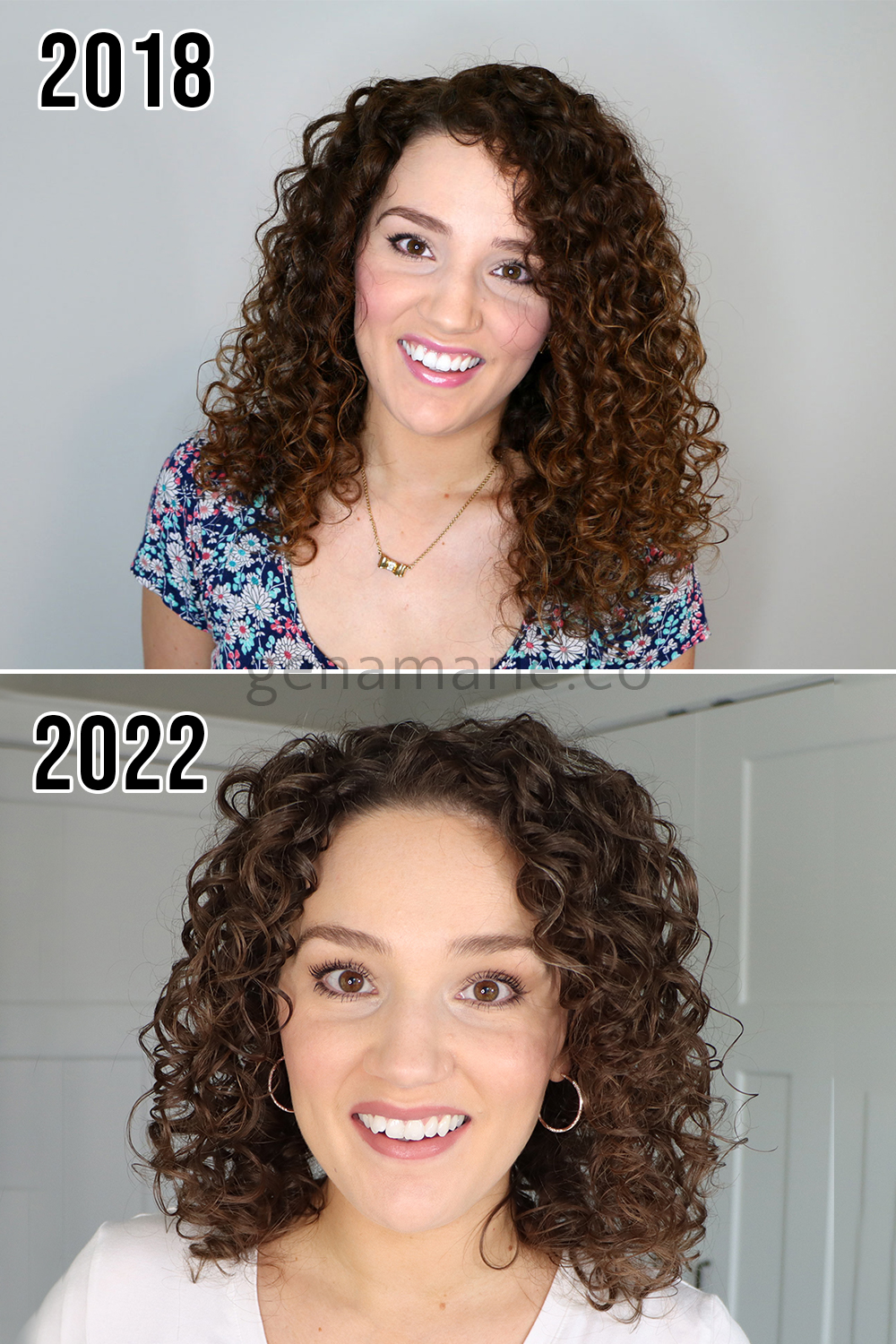 My curl pattern changes 2018 to 2022