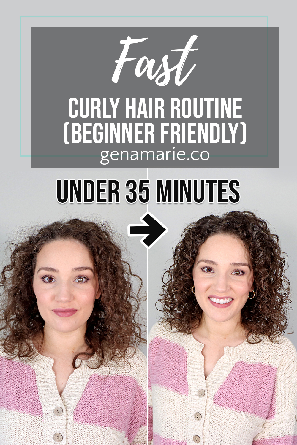 Quick Curly Hair Routine