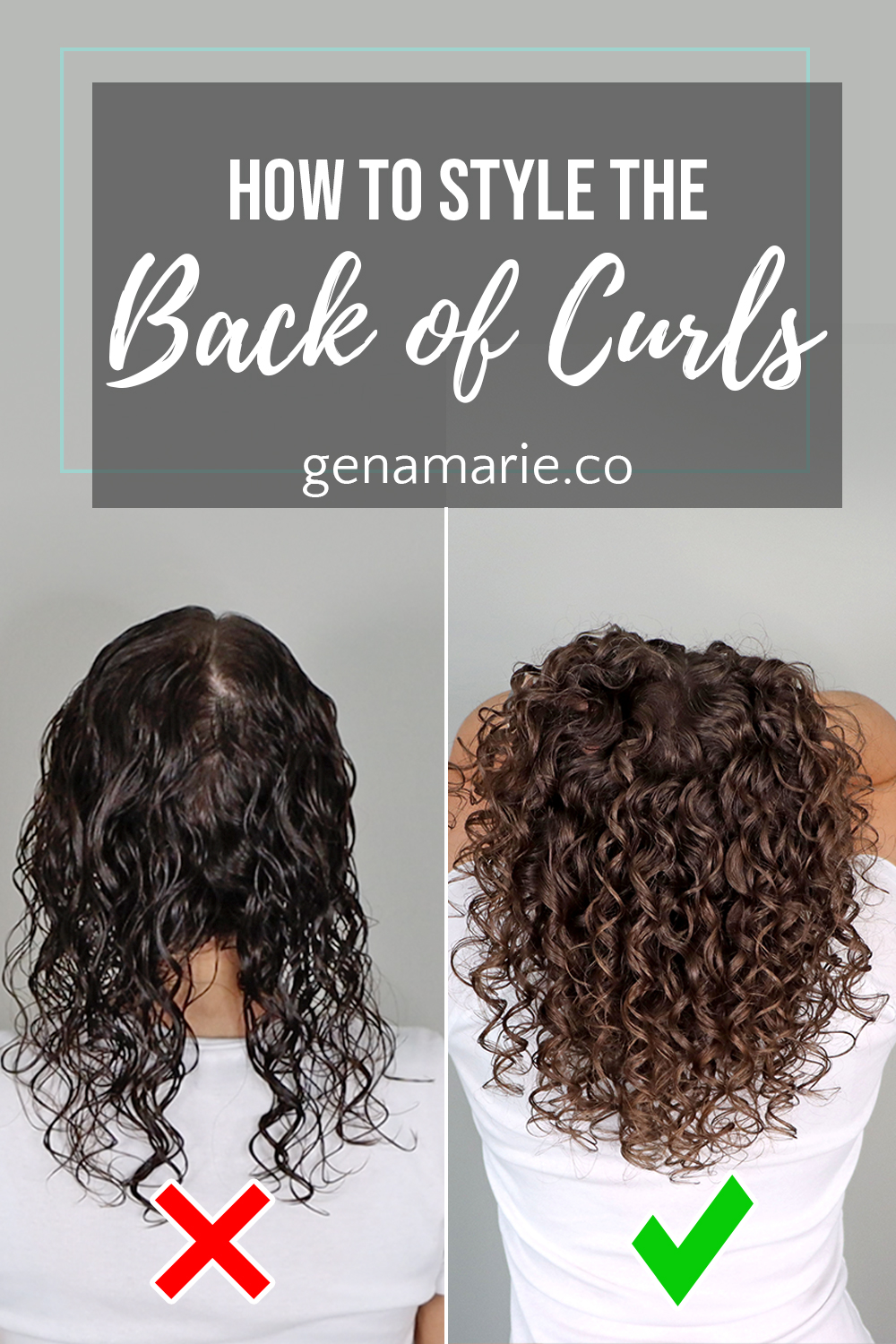 Styling Back of Curls