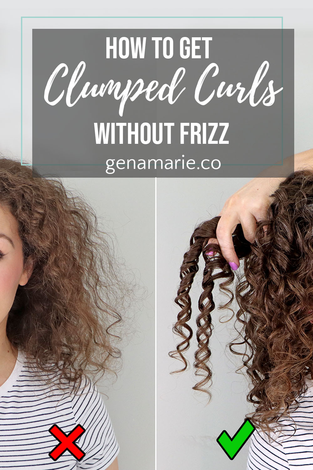 How to get clumped curls without frizz