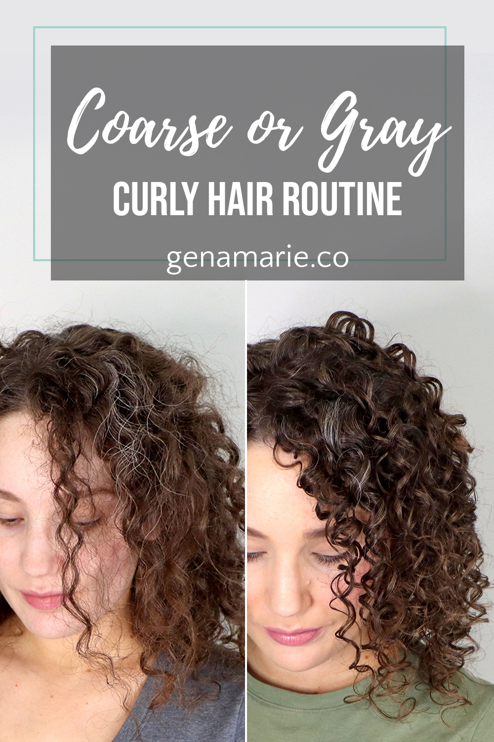 Coarse or Gray Curly Hair Routine