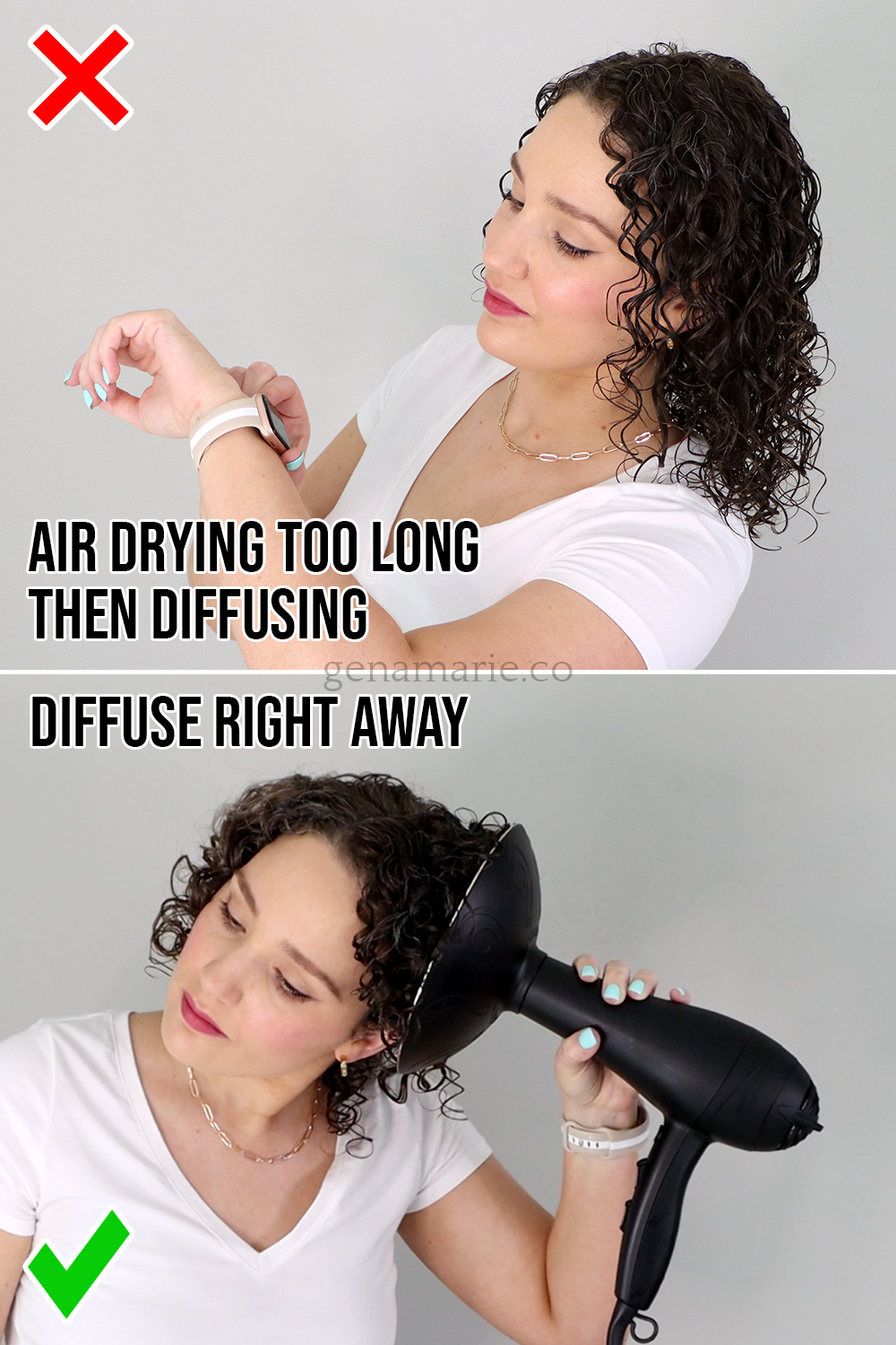 Air drying too long