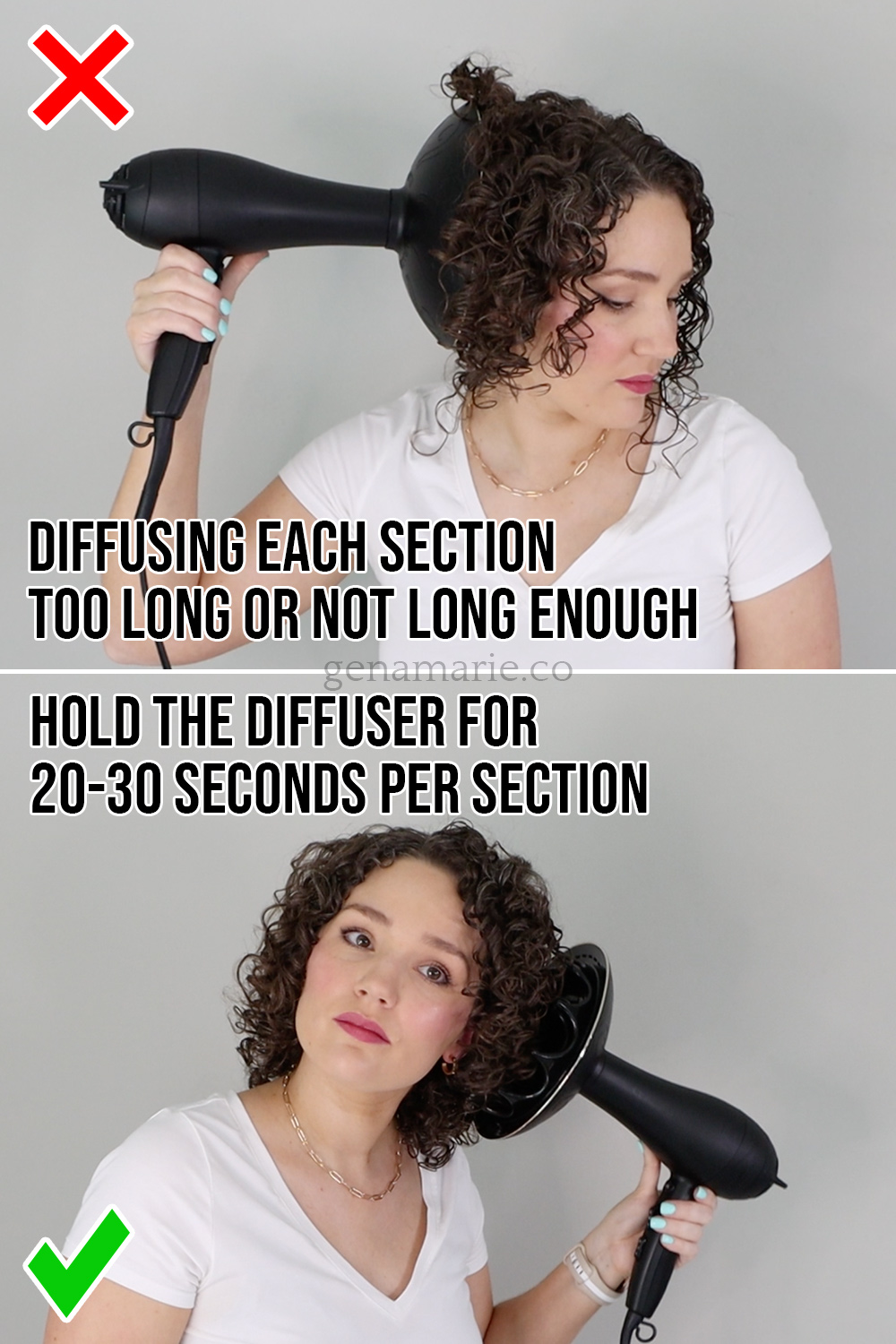 Diffusing too long or not long enough